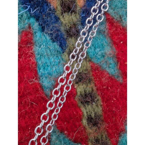 Vintage Sterling Labradorite Pendant Necklace - Picture 9 of 10